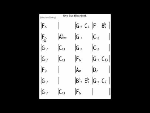 Bye bye blackbird backing track